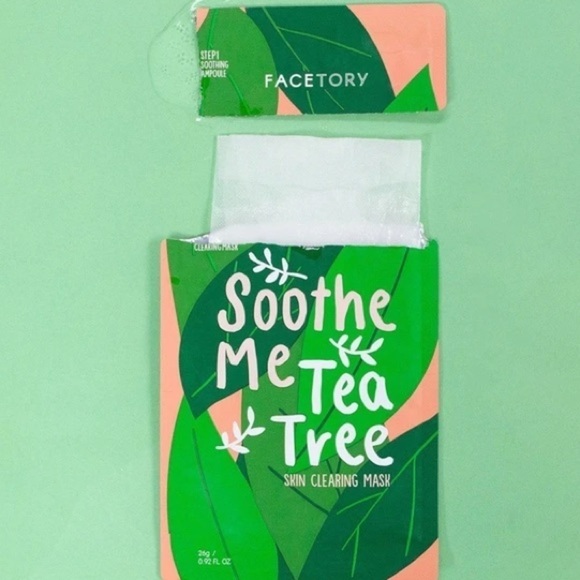 FACETORY Soothe Me Tea Tree 2-Step Sheet Mask Set - Picture 7 of 11